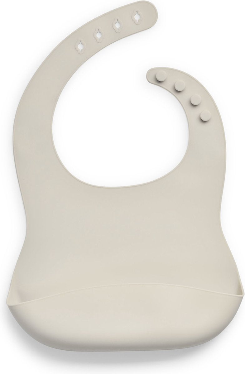 Jollein - slab (nougat) - siliconen - slabbetjes baby - 26 cm