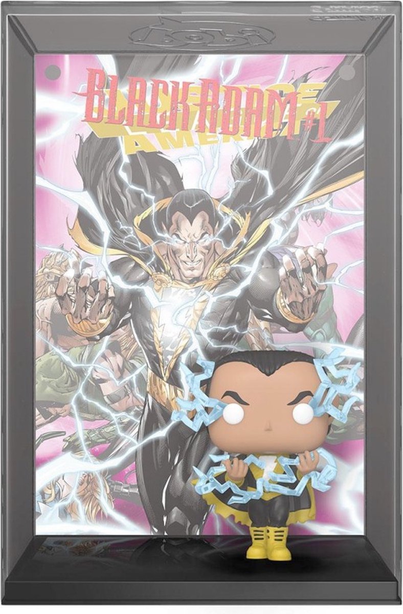 Funko black adam (glow in the dark) - pop! comic cover - black adam figuur