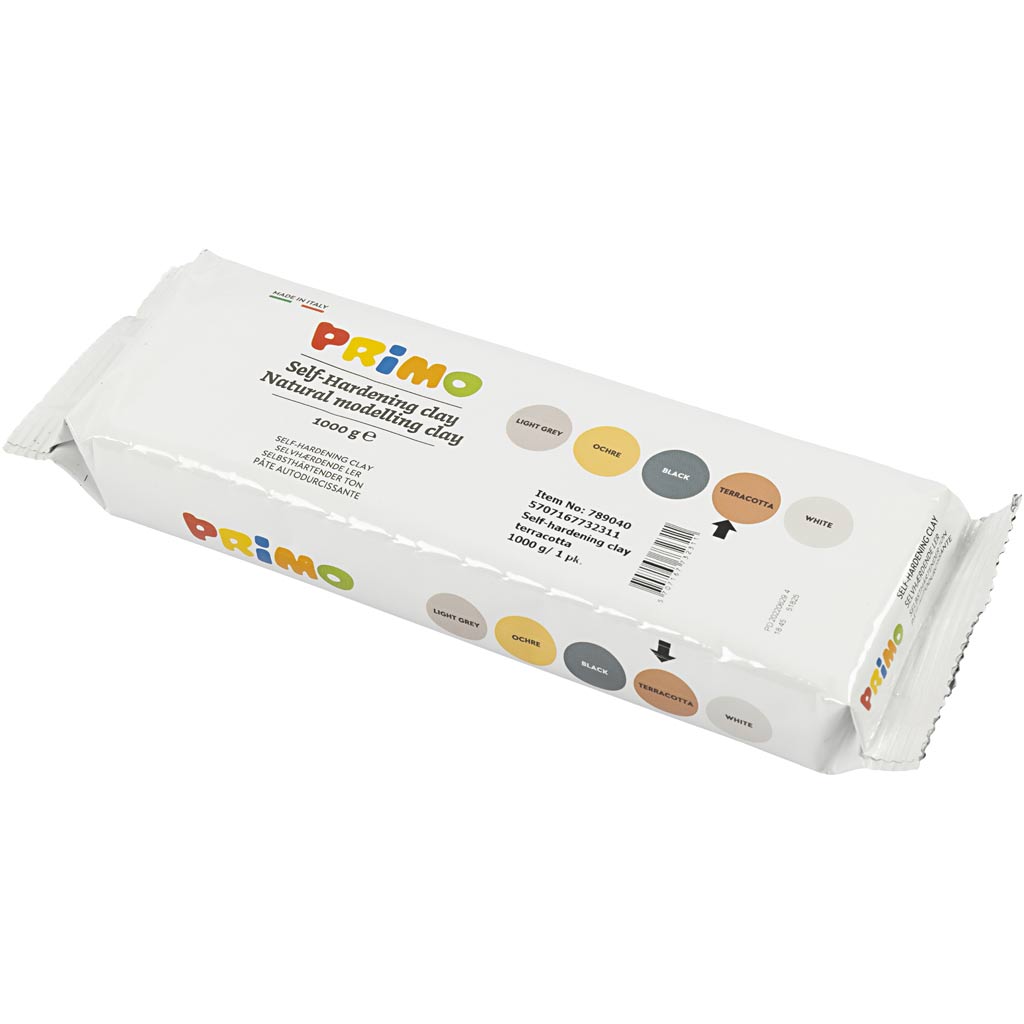 Creativ company zelfhardende klei, terracotta, 1000 gr 1 doos