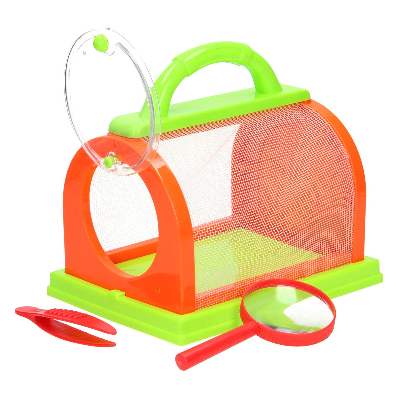 Insecten observatiekast geel groen, 3dlg.