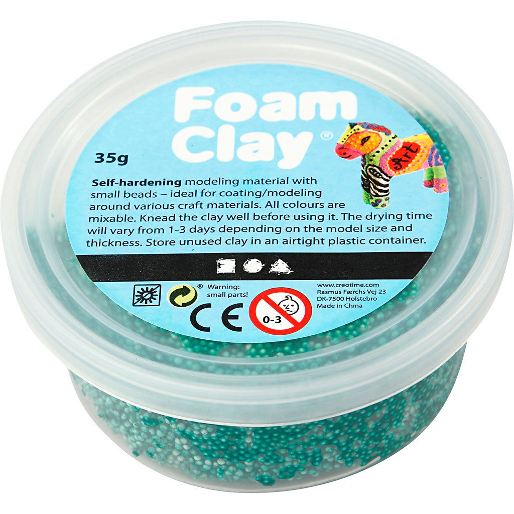 Foam Clay - Donkergroen, 35gr.