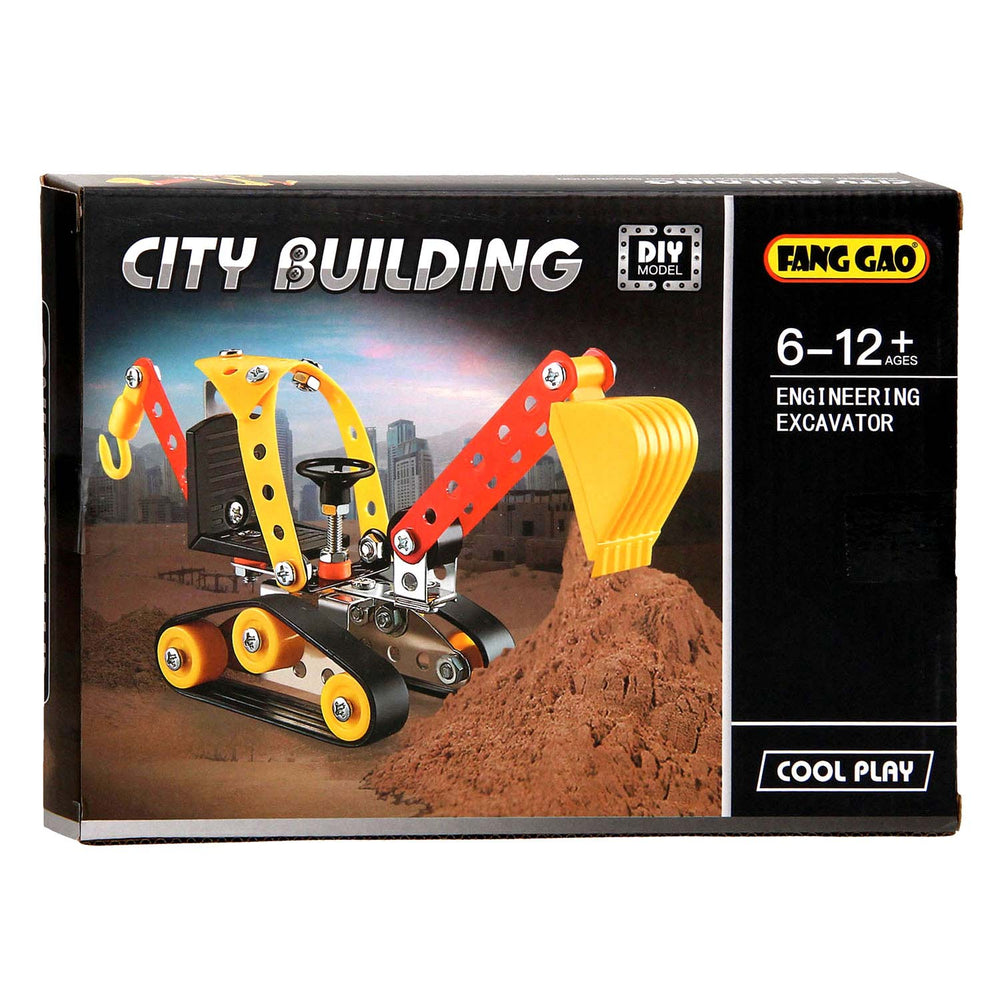Constructieset mini graver rupsbanden, 93dlg.