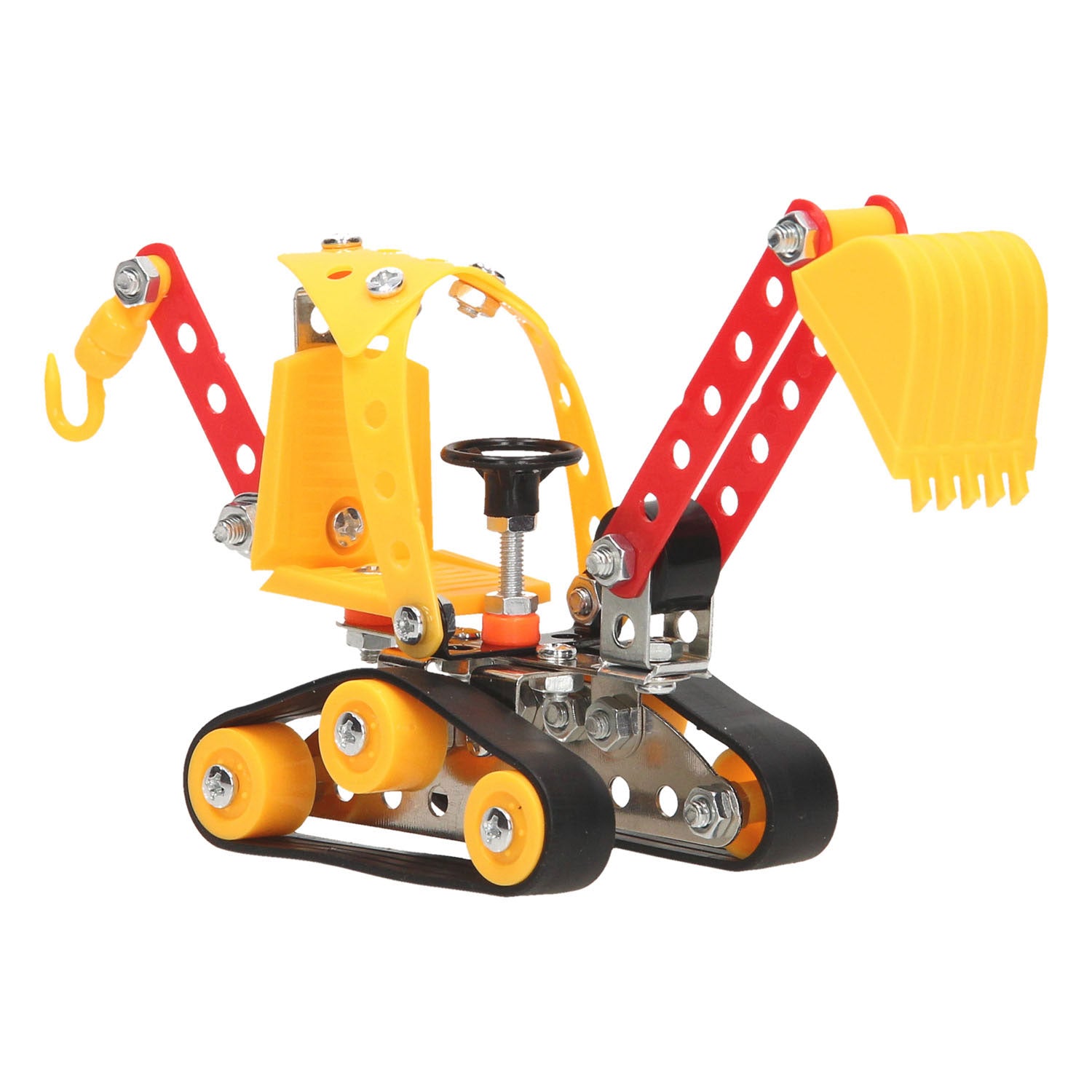 Constructieset mini graver rupsbanden, 93dlg.