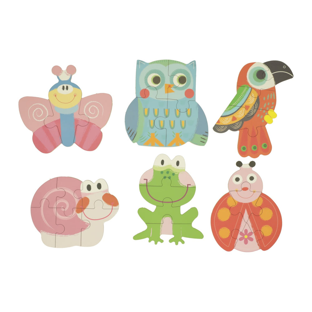Mijn eerste 6 puzzels in blik - dieren