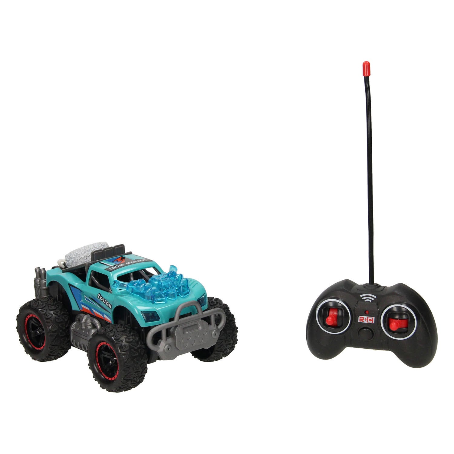 Rc racing auto met licht rookfunctie