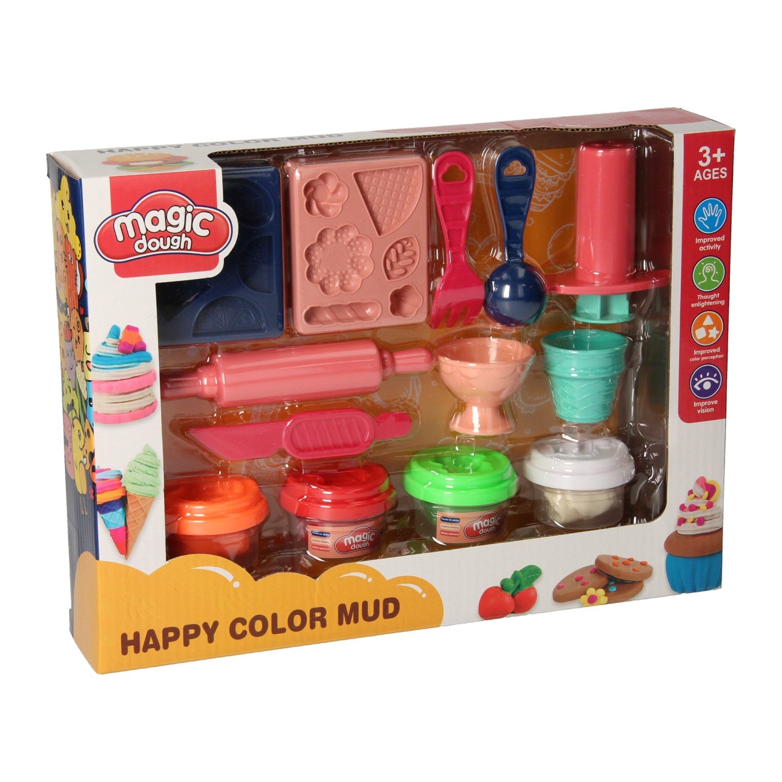 Kleiset toetjes - 4 kleipotjes