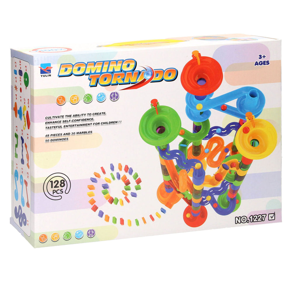 Domino tornado knikkerbaan 128dlg.