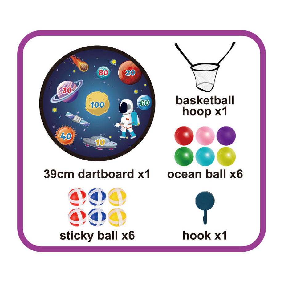 Klittenband dartset ruimtevaart