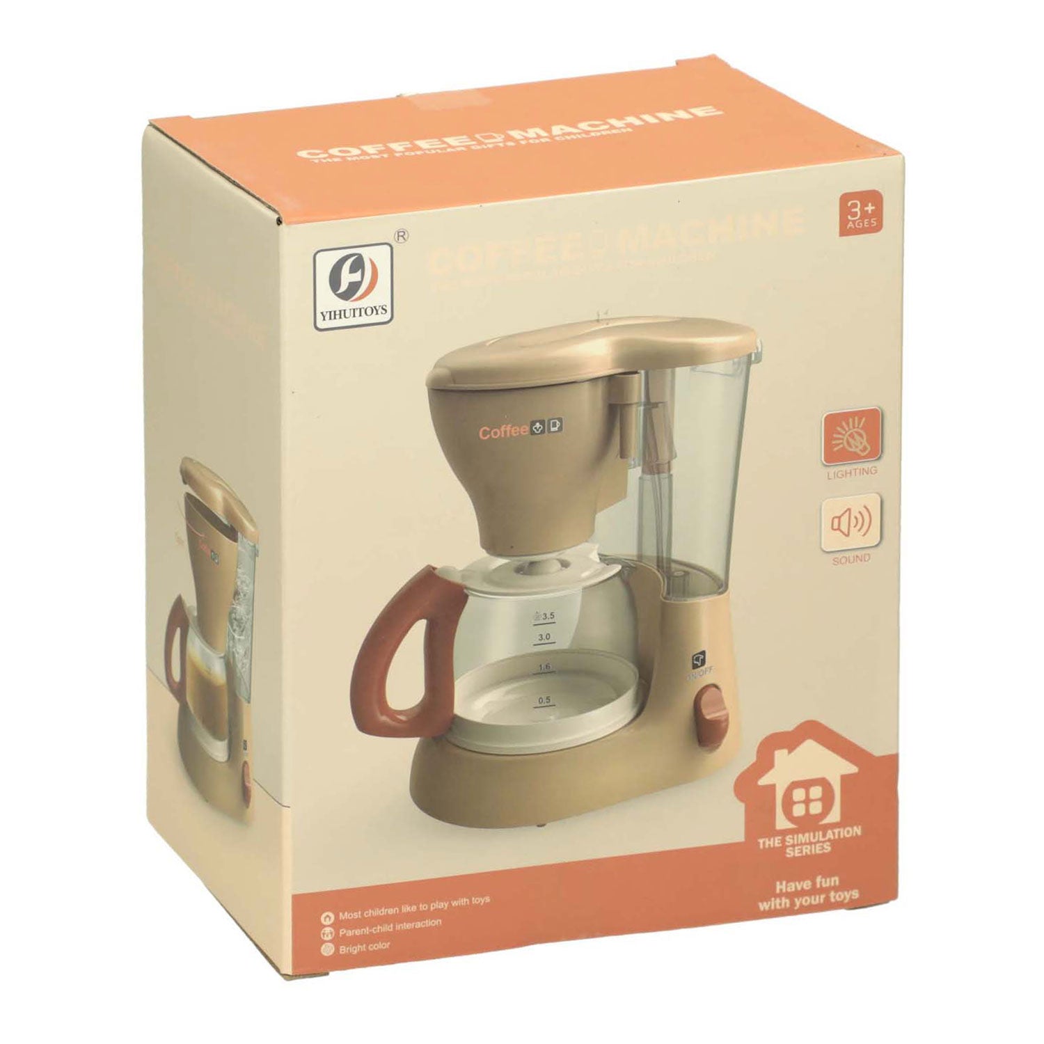 Koffiezetapparaat met licht en geluid