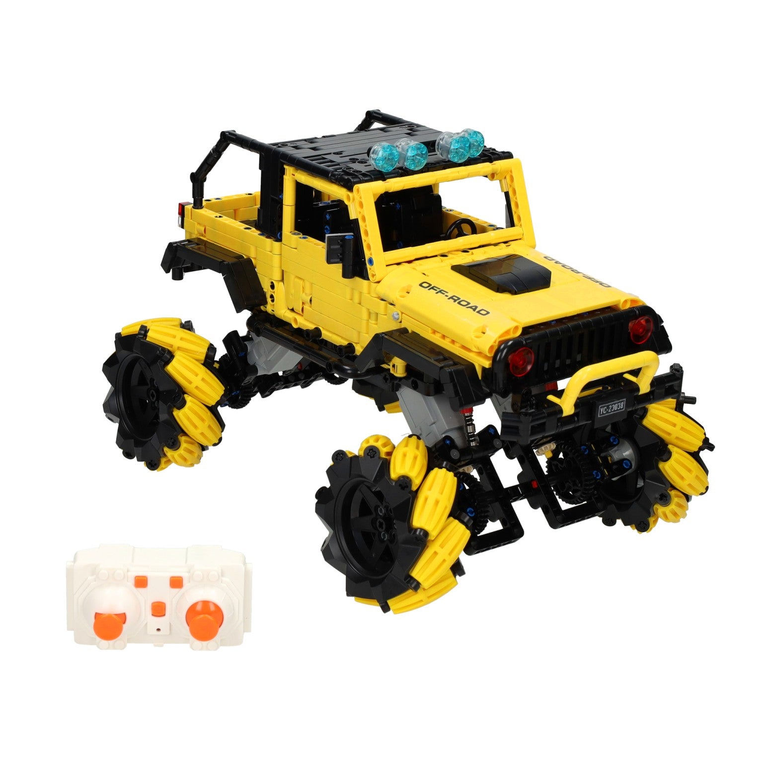 Rc happy build bestuurbare bouwsteentjes set pickup truck - 1490dlg.