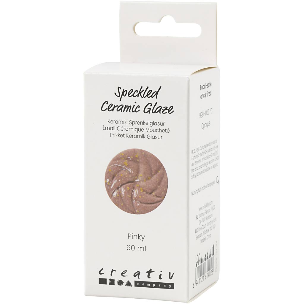 Creativ company https: www.cchobby.nl gespikkeld-keramiekglazuur-999-1060-c-dekkend-pinky-60-ml-1-doosje
