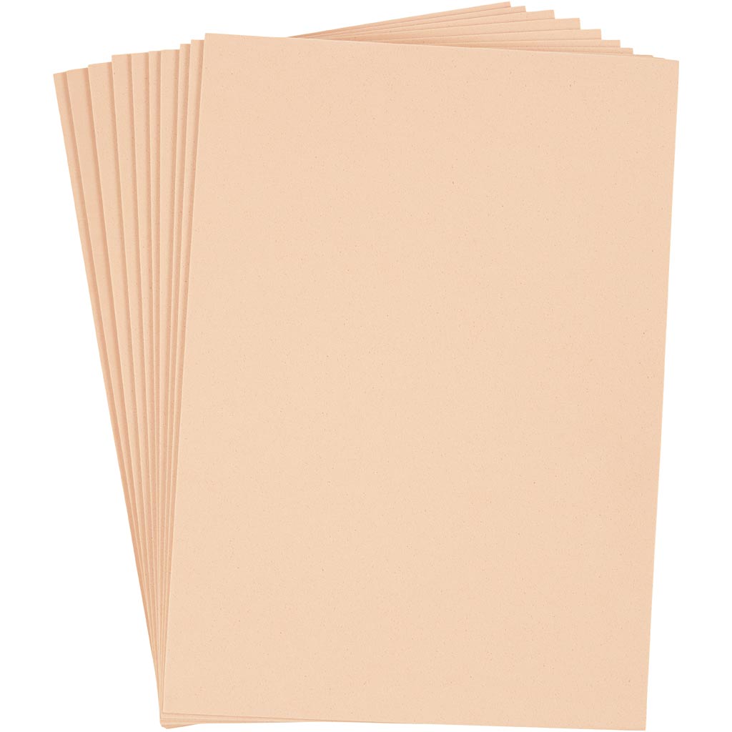 Creativ company eva foam vouwen crème a4, 10st.