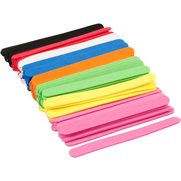 EVA foam popsicle sticks colored, 120 pcs.