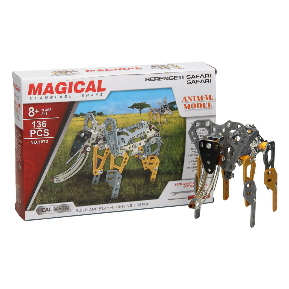 Constructieset metaal olifant, 136dlg.