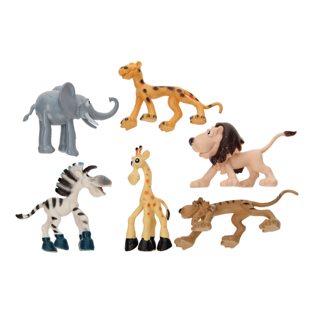 Guitige wilde dieren speelset, 6dlg.