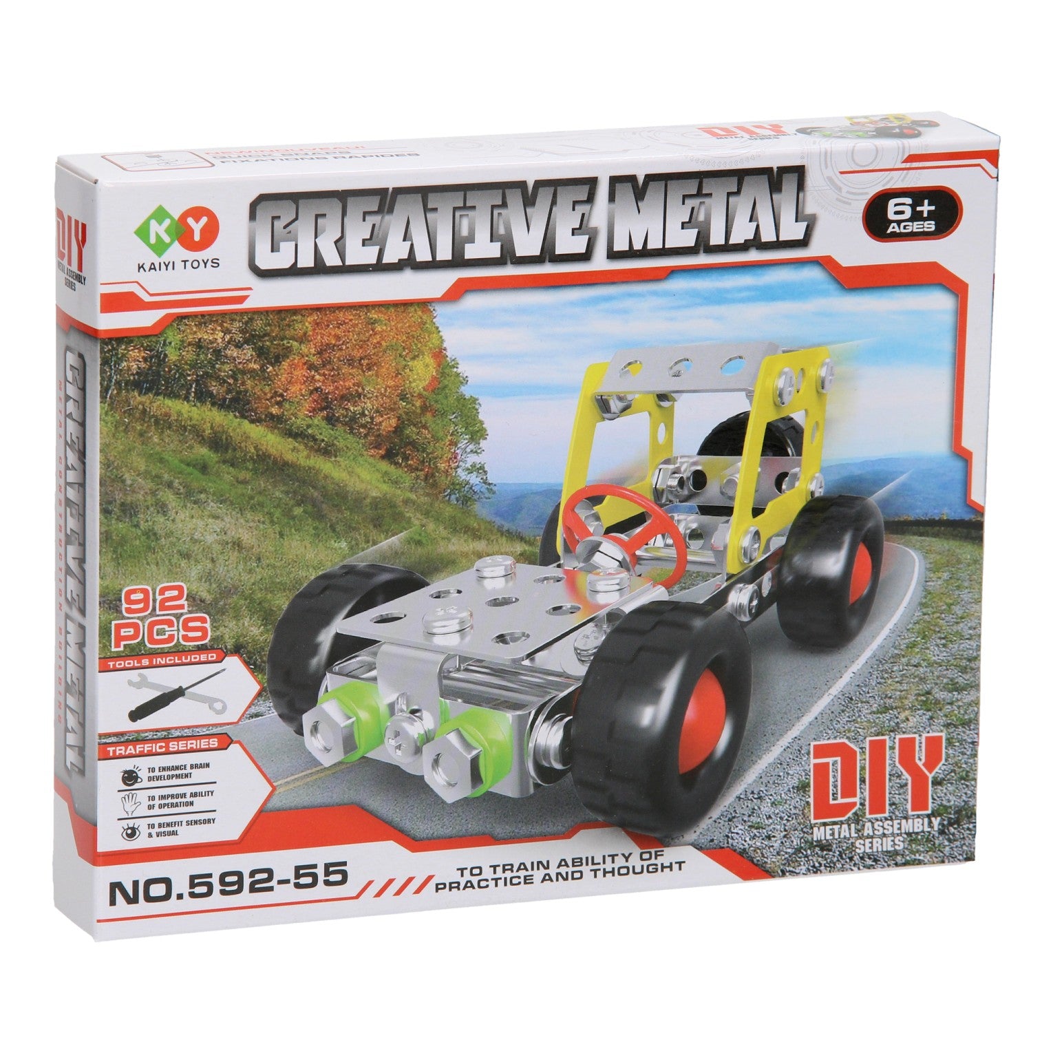 Lobbes speelgoed bv lobbes constructieset metaal cruiser bouwset 92-delig speelgoed.