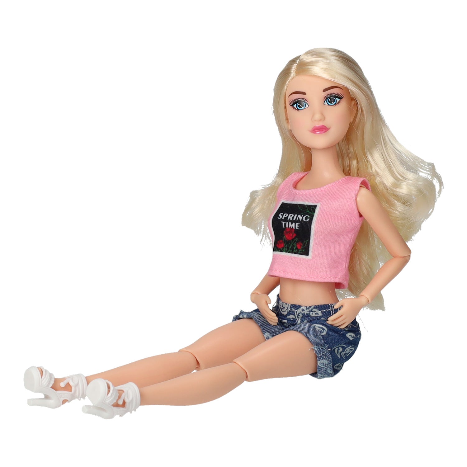 Mode pop jeans serie lentetijd