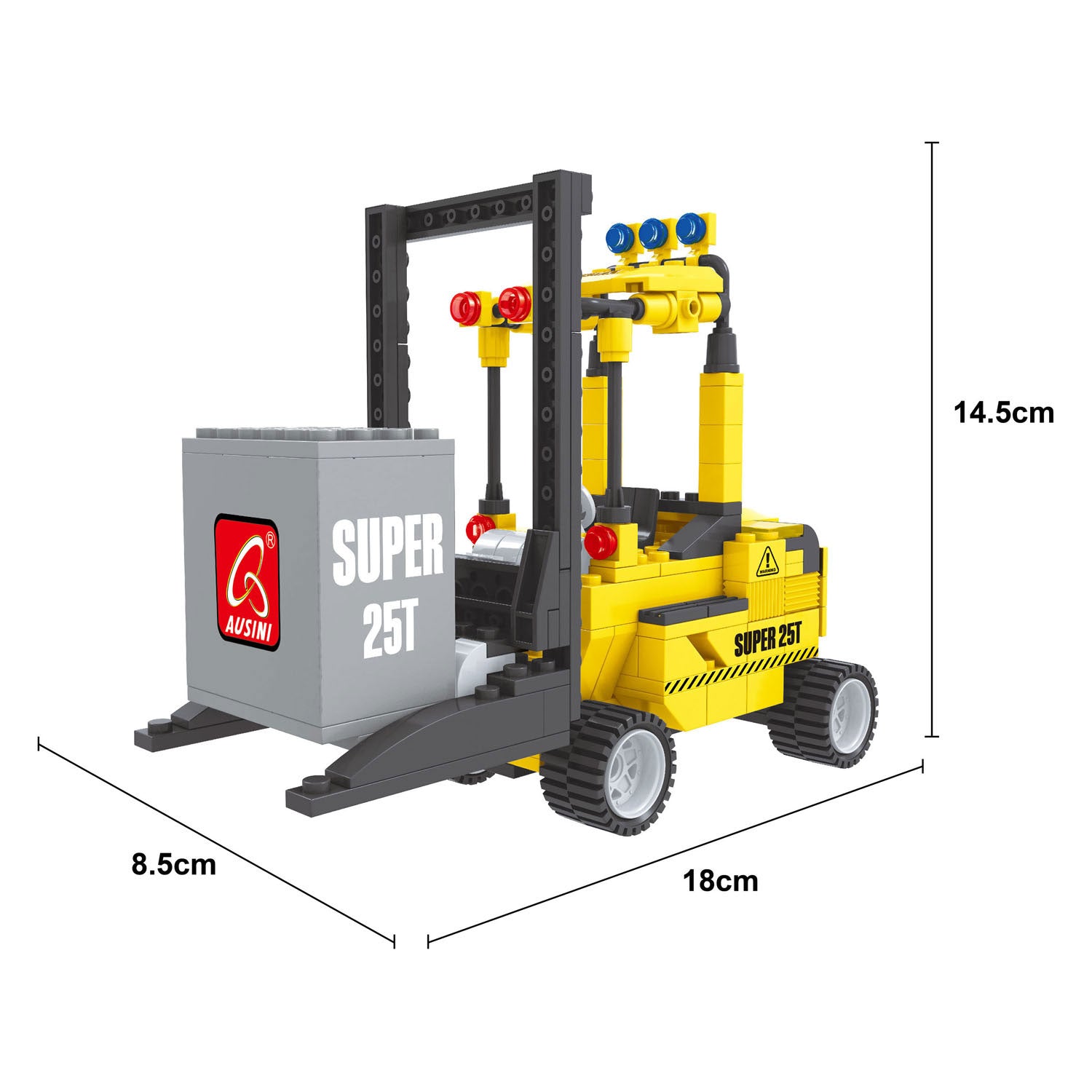 Bouwset constructie heftruck - 195dlg.