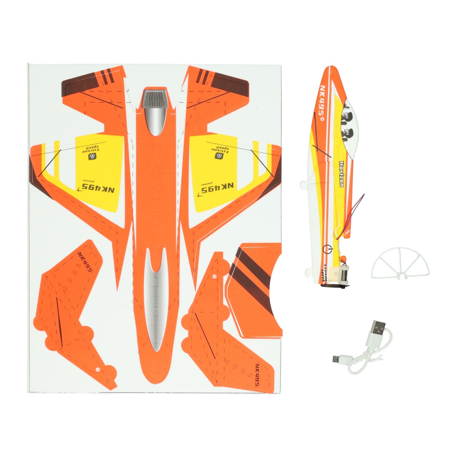 Bouwset vliegtuig met werkende propellor