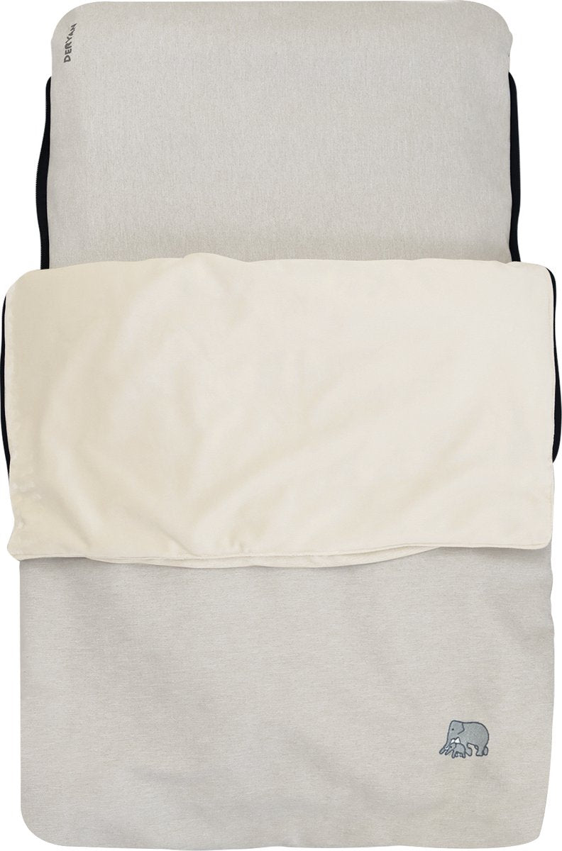 Deryan airtraveller vliegtuigbedje - reiskussen met matras - cream