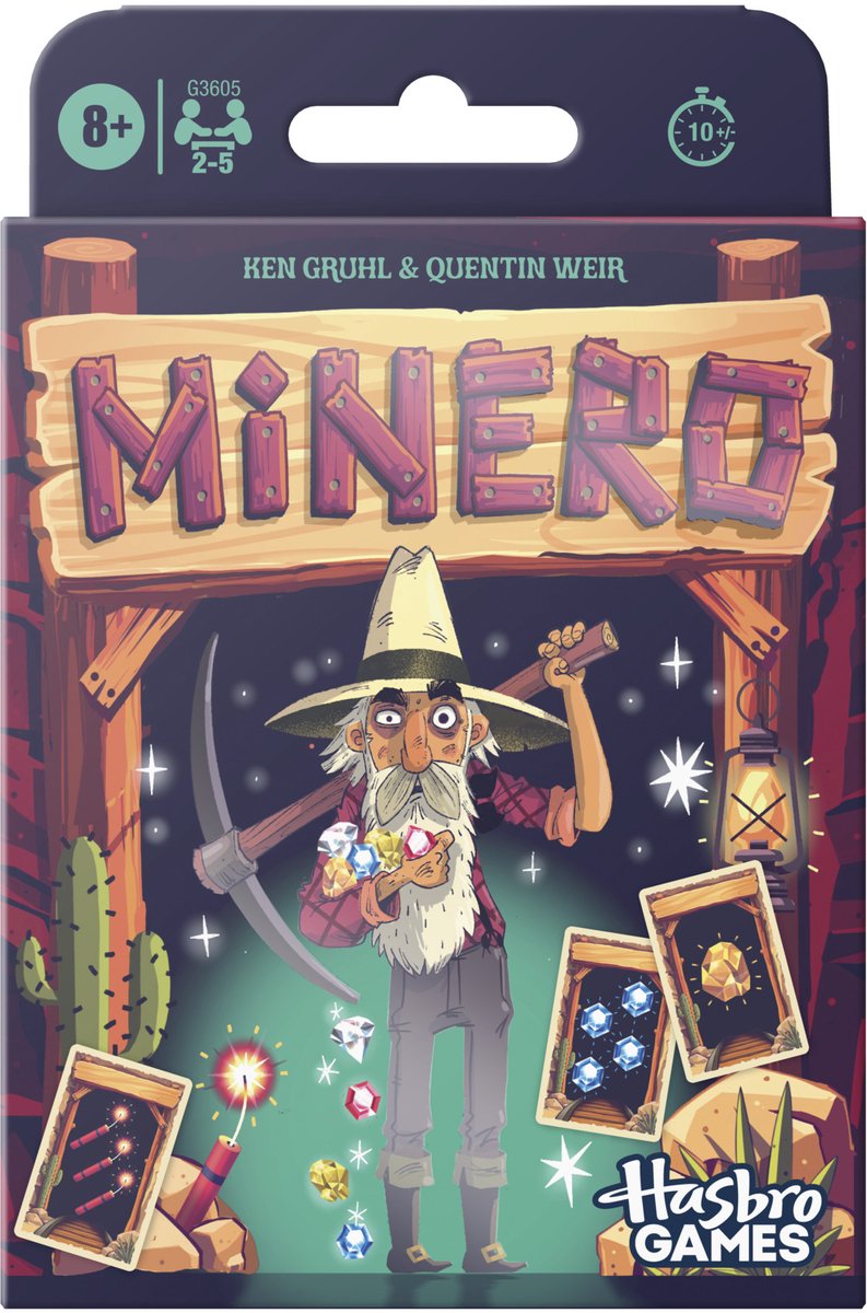 Hasbro gaming minero family kaartspel - engelstalig