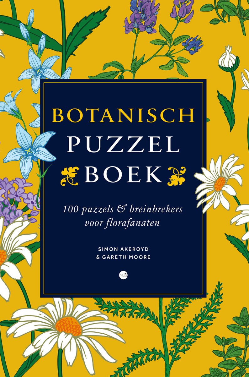 Mus botanisch puzzelboek - breinkrakers - logische puzzels - bloemen