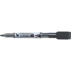 Marker met gum v-board master pilot ultra fijn zwart