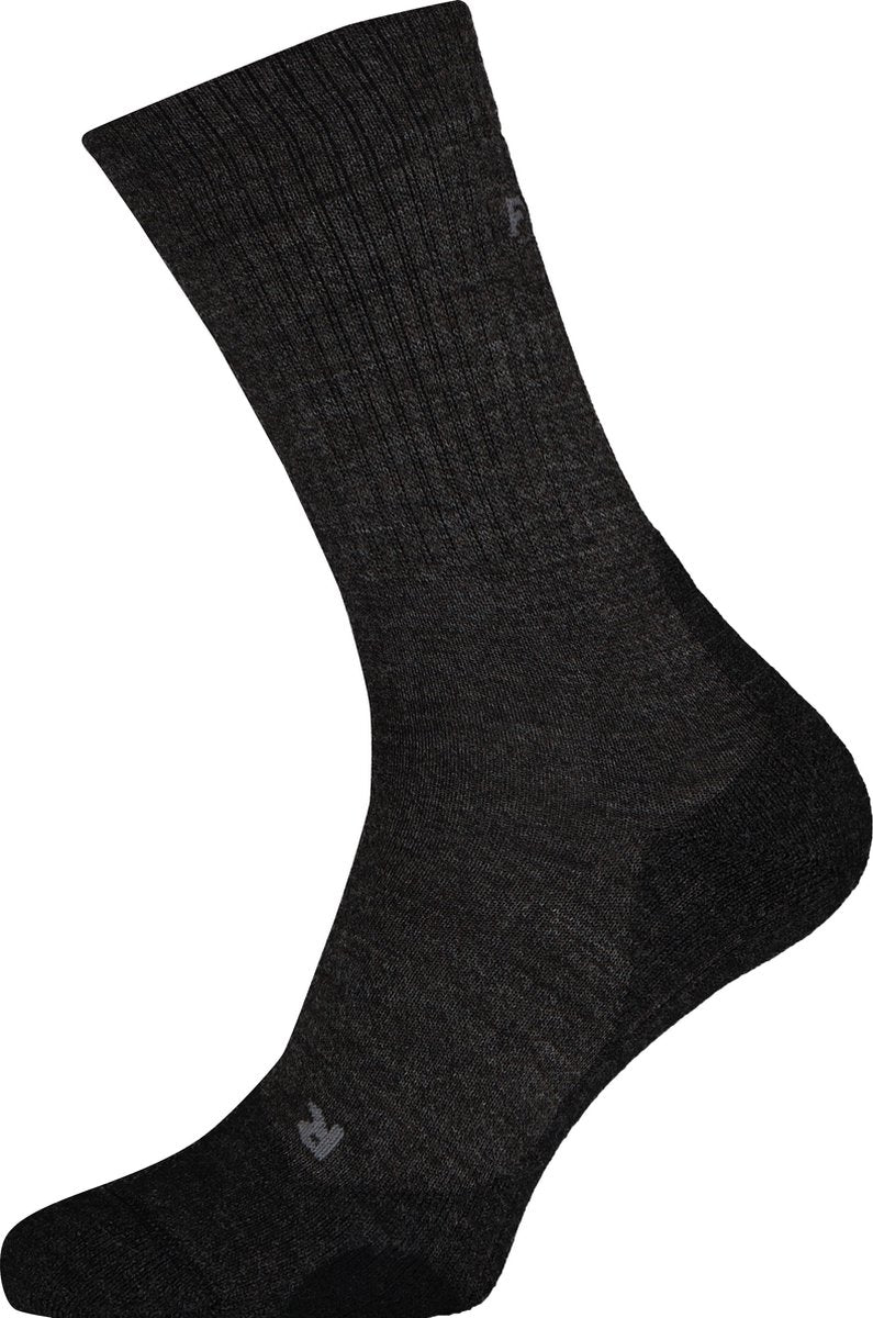 Falke tk2 wool anti-blaar dik wol functioneel materiaal wandelsokken dames grijs - maat 41-42
