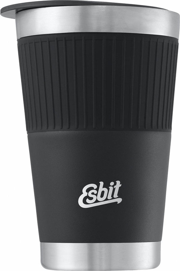 Esbit sculptor thermosbeker - 550ml - mat zwart - drinkdeksel - rvs