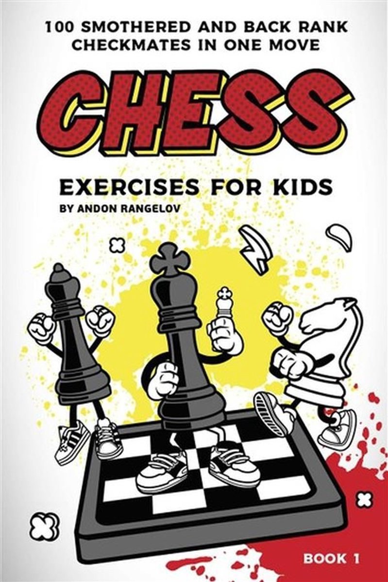 Chess puzzles for kids and teens 1 - 100 smothered and back rank checkmates in one move