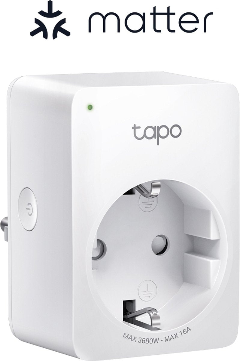 Tp-link tapo p110m - mini slimme stekker -matter-gecertificeerd - wifi stopcontact - energiebewaking