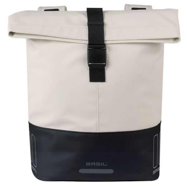 Basil b.v. dubbele fietstas basil cove 28-32l 14 x 29 x 36 cm - wit zwart