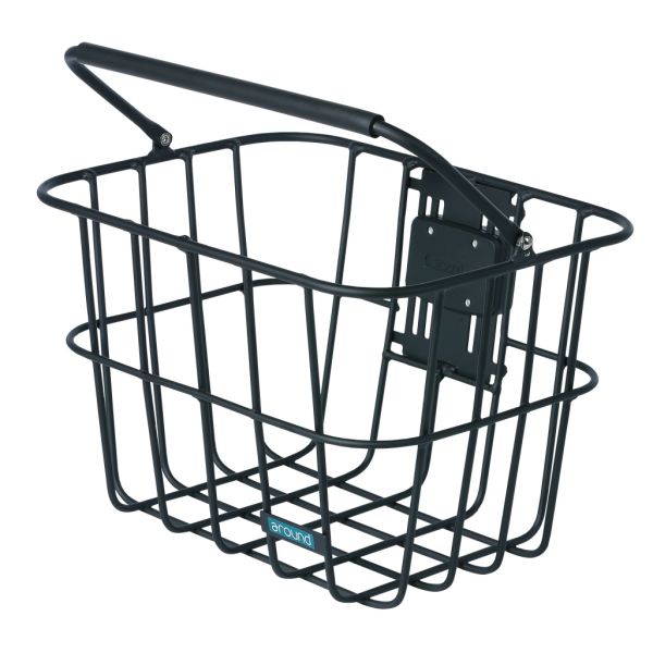 Rondom fietsmand aas afneembaar incl. klik fix adapter - mat zwart