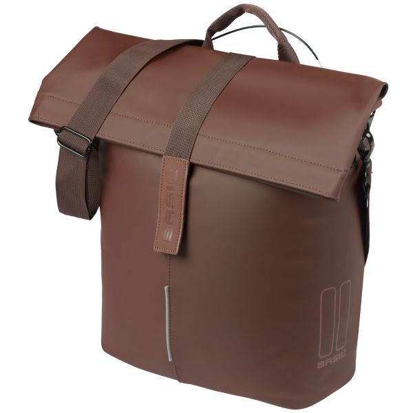 Basil fietsshopper city mik noppen 14-16 liter 11 x 29 x 36 cm - bruin