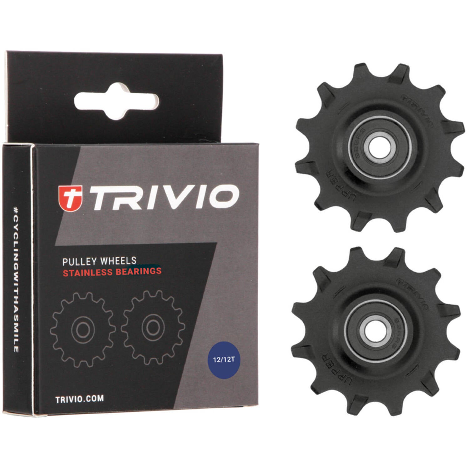 Trivio - derailleurwieltjes 12 12t stainless lagers