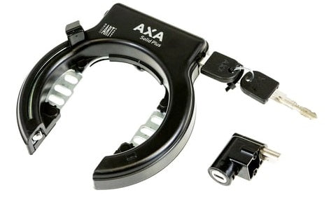 Axa ringslot solid plus met bafang accu slot zwart