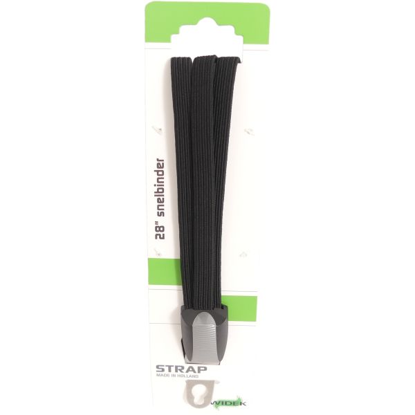 Sangle élastique Trio Widek avec support universel en acier inoxydable - noir (sur carte)
