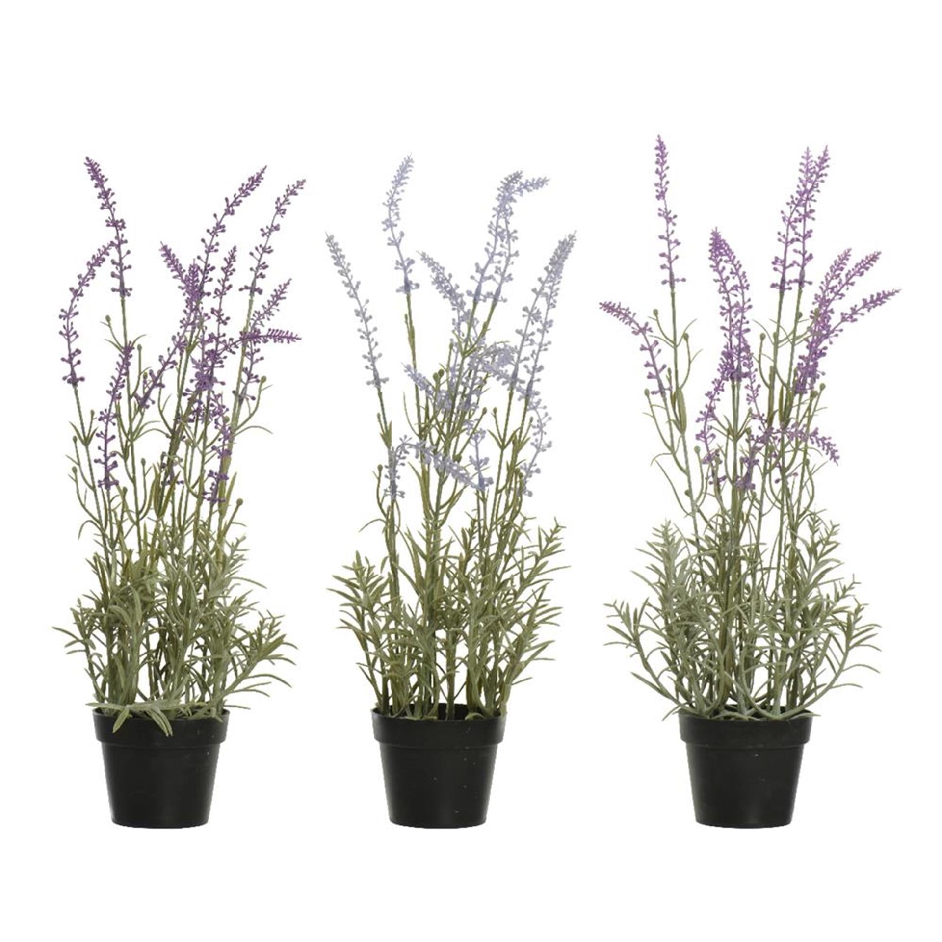 Decoris kunstplant lavendel h46cm paars