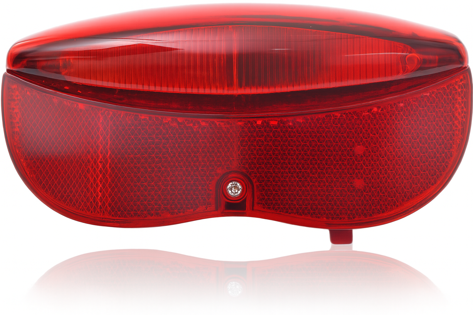 Edge dragerachterlicht city luxe - 3 leds inclusief batterijen - 80mm