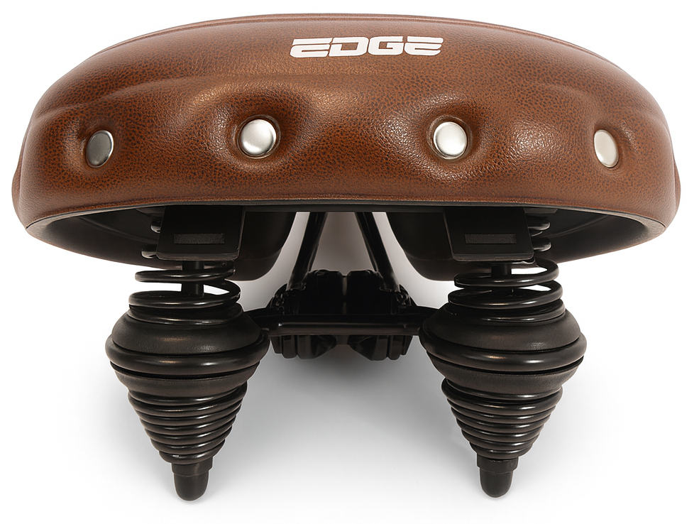 Edge Fietszadel Urban XL Wave bruin