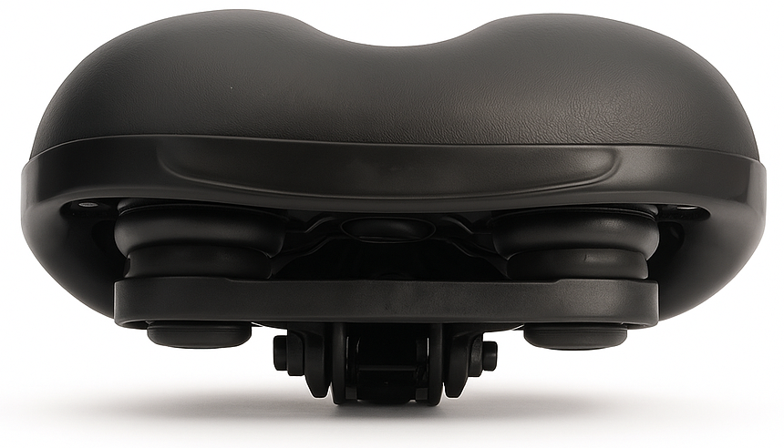 Edge fietszadel city soft incl. fietszadel zadelstrop - zwart