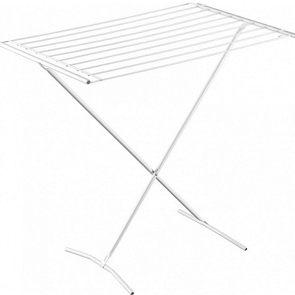 Metaltex tomado opvouwbaar staand droogrek como 8m wit