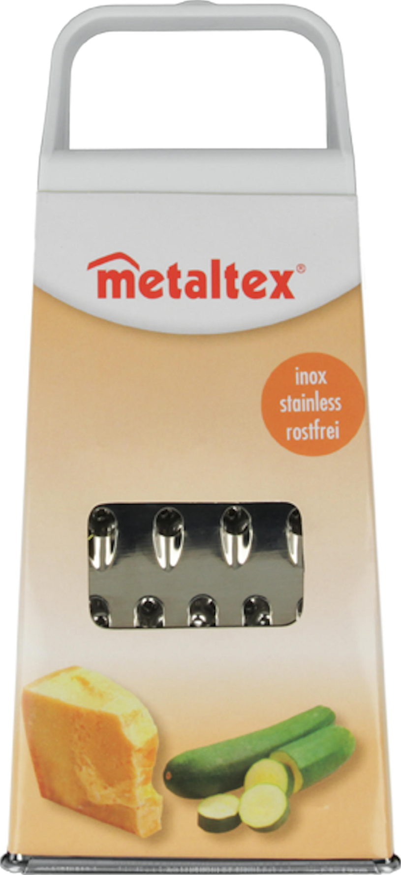 Metaltex vierkant rasp rvs
