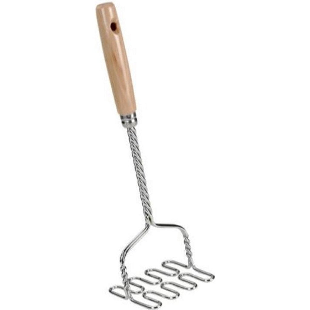 Metaltex aardappelstamper houten greep