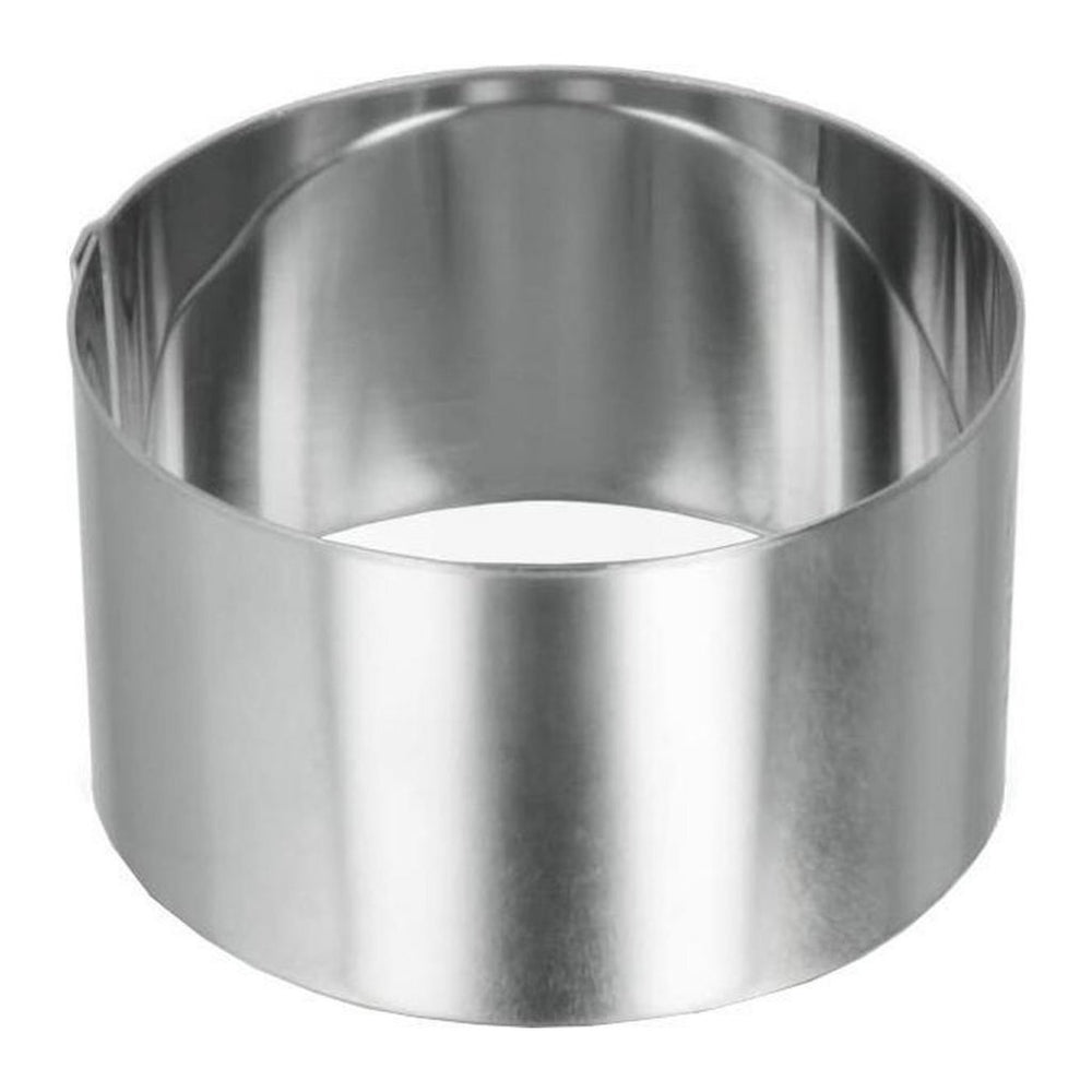 Metaltex bakring 8x4,5 cm roestvrij staal