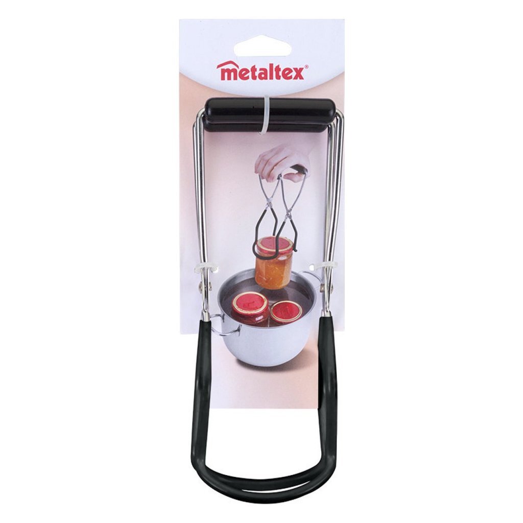 Metaltex Metaltex Potlifter 22x8,5 cm Zilver Zwart