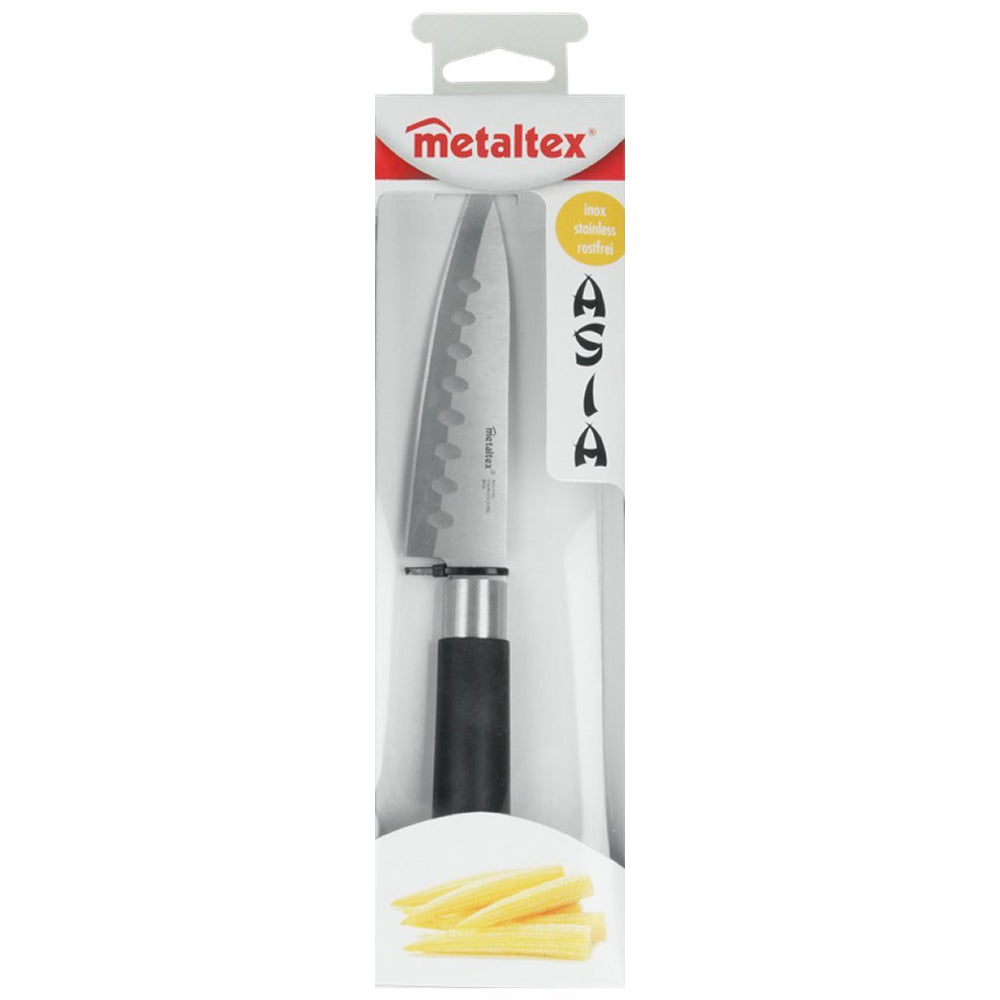 Metaltex asia vleesmes 23 cm zwart RVS