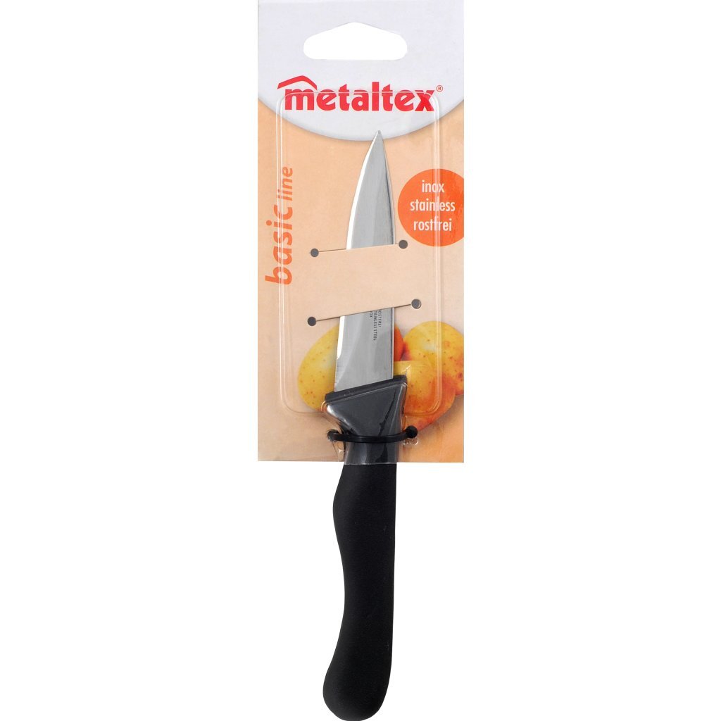Metaltex basic line keukenmes 21,5 cm RVS zwart