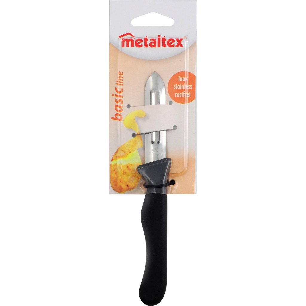 Metaltex basic line schilmes 25 cm zwart rvs