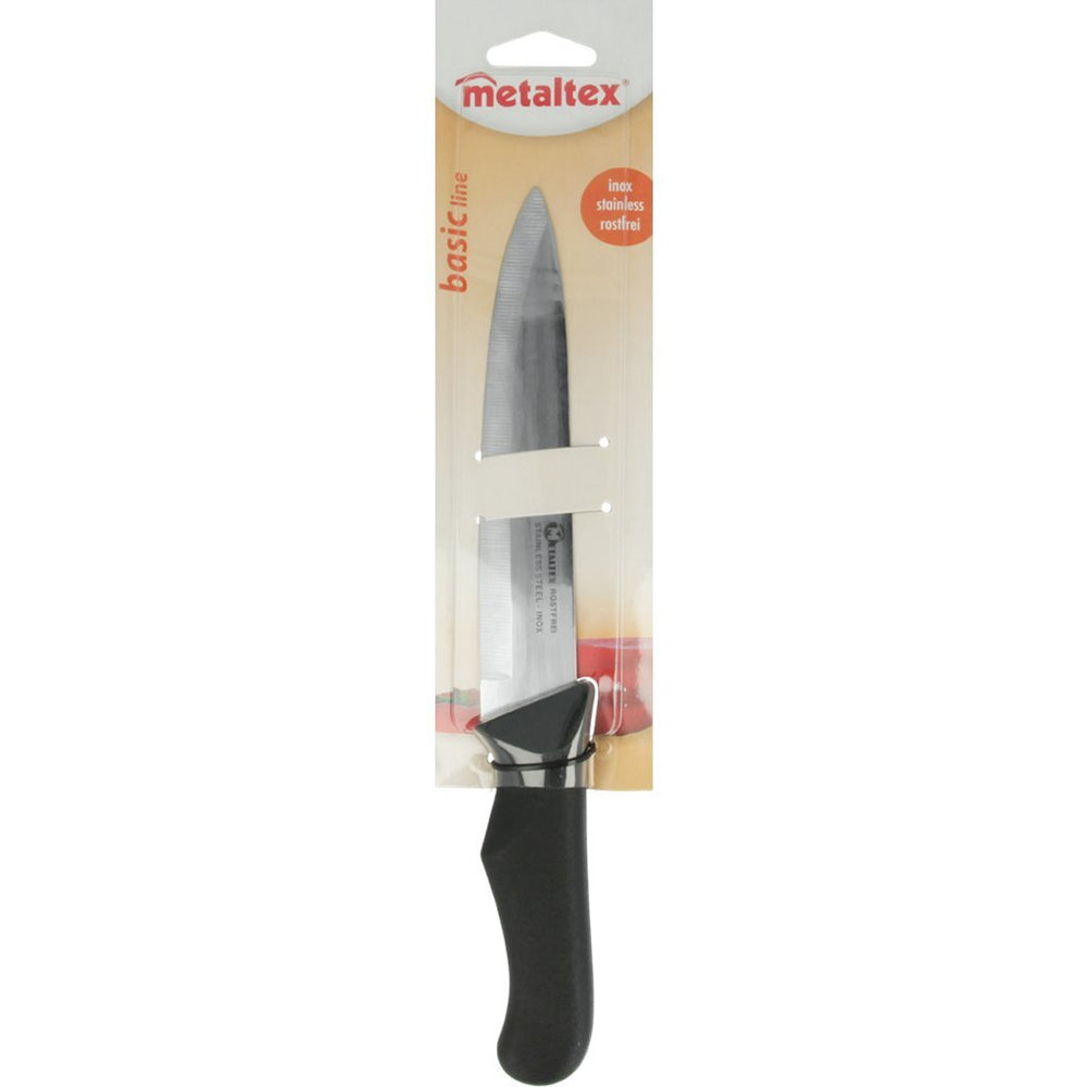 Metaltex basic line kookmes 28 cm zwart RVS